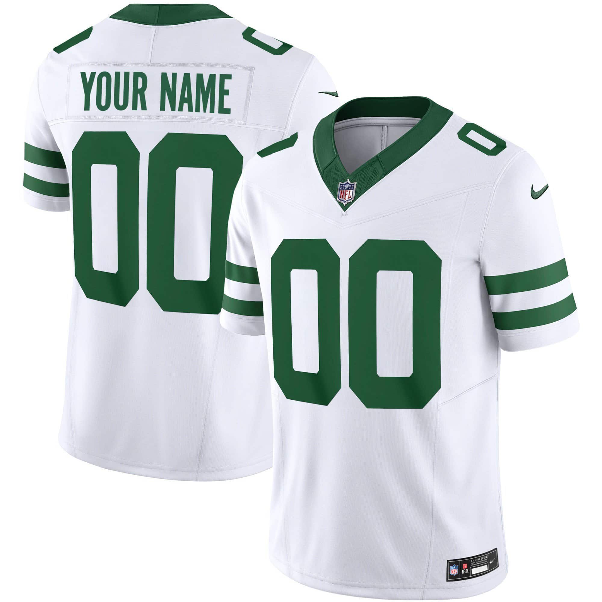 Men New York Jets White 2024 Nike Limited Custom NFL Jersey